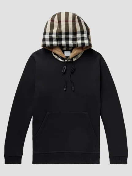 Pullover Checked Hoodie