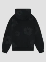 Denim Tear Mono Cotton Wreath Hoodie Black