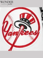 Fat Joe Yankees Grey and White Jacket