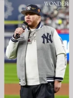 Fat Joe Yankees Script Tail Wool Varsity Jacket