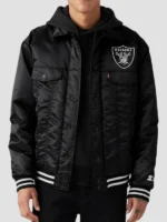 Levi’s X Starter Raiders Satin Black Jacket