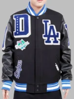 Los Angeles Dodgers Mash Up Black Varsity Jacket