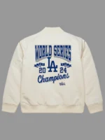 Mitchell & Ness LA Dodgers 2024 World Series Champions Arch Logo Cream Jacket