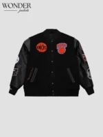 New York Knicks Black Varsity Jacket