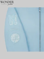 New York or Nowhere x NY Yankees Pastime Varsity Jacket Light Blue