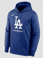 Nike Royal Los Angeles Dodgers 2024 MLB Postseason Authentic Collection Therma Pullover Hoodie
