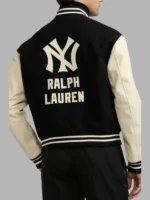 Ralph Lauren New York Yankees Mixed Media Varsity Jacket