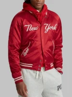Ralph Lauren Yankees Red Satin Jacket