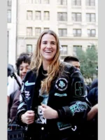 Sabrina Ionescu Nike Varsity Jacket Black