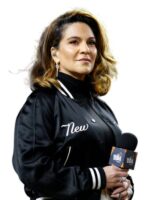 Shoshana Bean Yankees Black Bomber Jacket