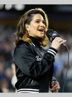 Shoshana Bean Yankees Bomber Jacket Black
