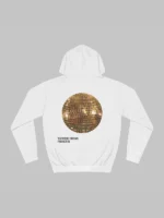 Tiger Stone Disco Ball Hoodie White