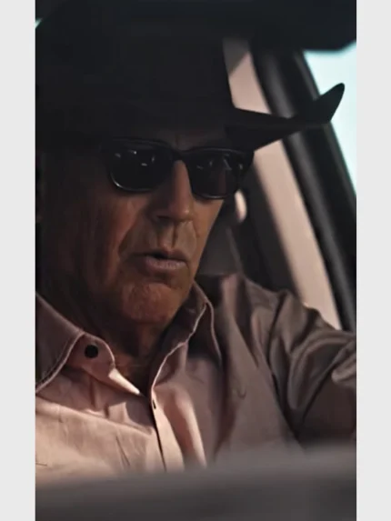 Yellowstone S05 Kevin Costner Pink Shirt