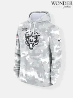 2024 Salute to Service Chicago Bears Camo Hoodie