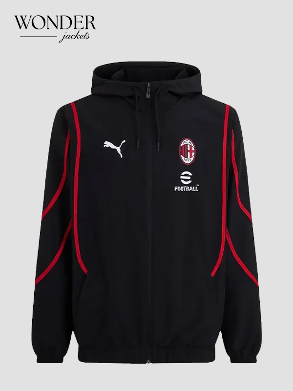 AC Milan 2024 Prematch Jacket AC Milan 2024 Prematch Jacket