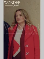 Alana Higman Holiday Pink Wool Coat Touchdown A Chiefs Love Story