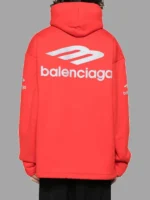 Balenciaga 3b Sports Icon Red Hoodie