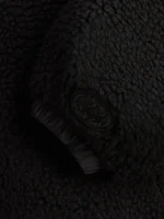 Batman Kith Quarter Zip Black Sherpa Jacket Black