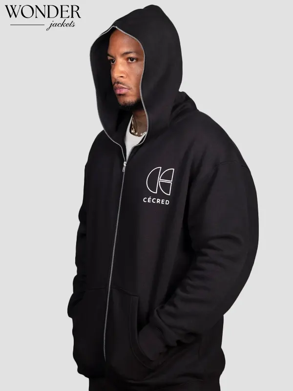 Beyonce Cecred Full Zip Hoodie Black Beyonce Cecred Full Zip Hoodie Black