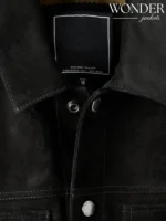Black Todd Snyder Dylan Suede Leather Jacket