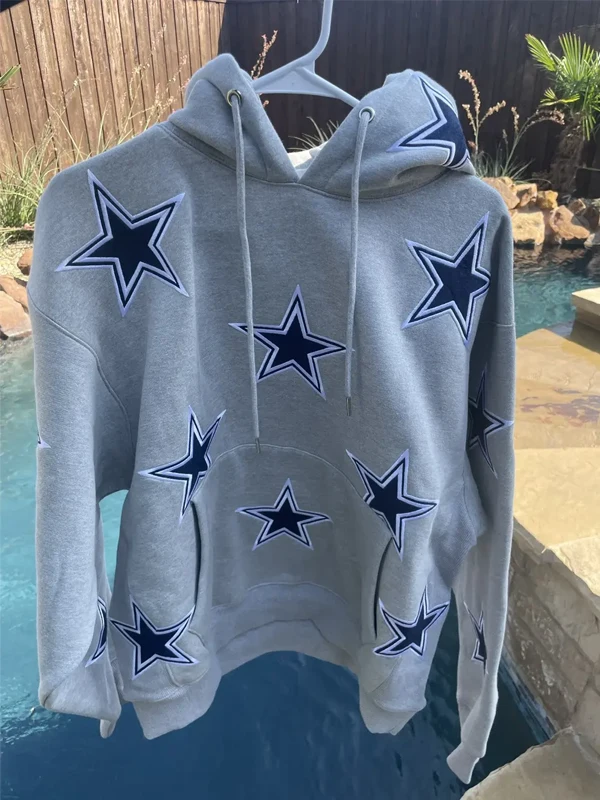 By Way of Dallas Cowboys Monogram Hoodie Grey