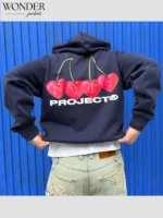 Cherry Nude Project Hoodie Blue