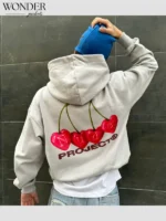 Cherry Nude Project Hoodie Grey