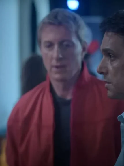 Cobra Kai S06 Johnny Lawrence Red Bomber Jacket