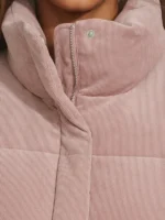 Costco Levi's Corduroy Puffer Jacket Pink
