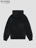 Denim Tear Mono Cotton Wreath Hoodie Black