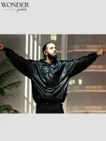 Drake OVO Black Leather Owl Hoodie