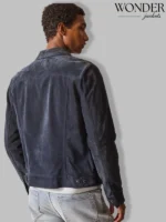 Dylan Blue Suede Jacket Todd Snyder