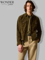 Dylan Olive Green Suede Jacket Todd Snyder
