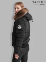 Everest Ella Black Bomber Jacket Superdry