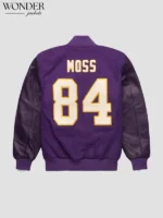 HOMAGE x Starter Randy Moss GOAT Purple Varsity Jacket