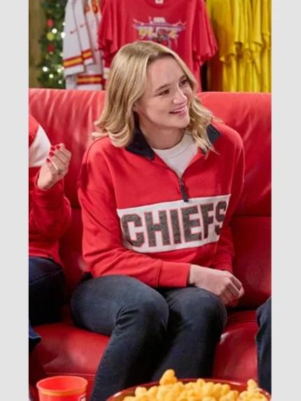 Holiday Touchdown A Chiefs Love Story Hunter King Chiefs Sweatshirt Red