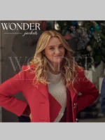 Hunter King Pink Wool Coat Holiday Touchdown A Chiefs Love Story