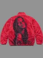 Supreme Kate Moss Fleece Jacket Natural & Red Supreme Kate Moss Fleece Jacket Natural & Red