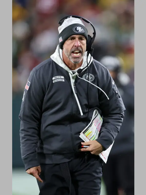 Kyle Shanahan San Francisco 49ers 2024 Salute To Service Jacket Kyle Shanahan San Francisco 49ers 2024 Salute To Service Jacket