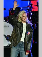 Lady Gaga Black Leather Jacket