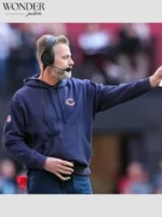 Matt Eberflus Chicago Bears Sideline Club Hoodie Blue