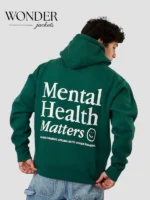 Mental Health Matters Hoodie Forest Green