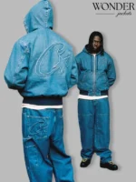 Nike x Corteiz Denim Hoodie Blue