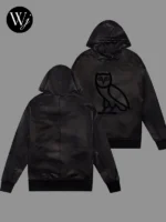 OVO Leather OG Black Hoodie