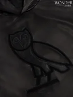 OVO OG Black Leather Hoodie