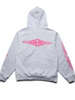 Pink Taffy Inferno Zip-Up Homesick Hoodie Grey