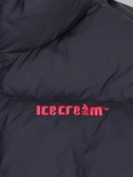 Running Dog Icecream Puffer Jacket Black