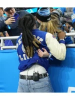 Shaboozey Varsity Jacket Detroit Lions