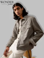 Todd Snyder Dylan Light Grey Suede Jacket