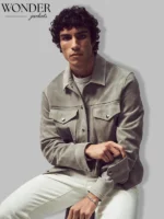 Todd Snyder Dylan Suede Jacket Light Grey